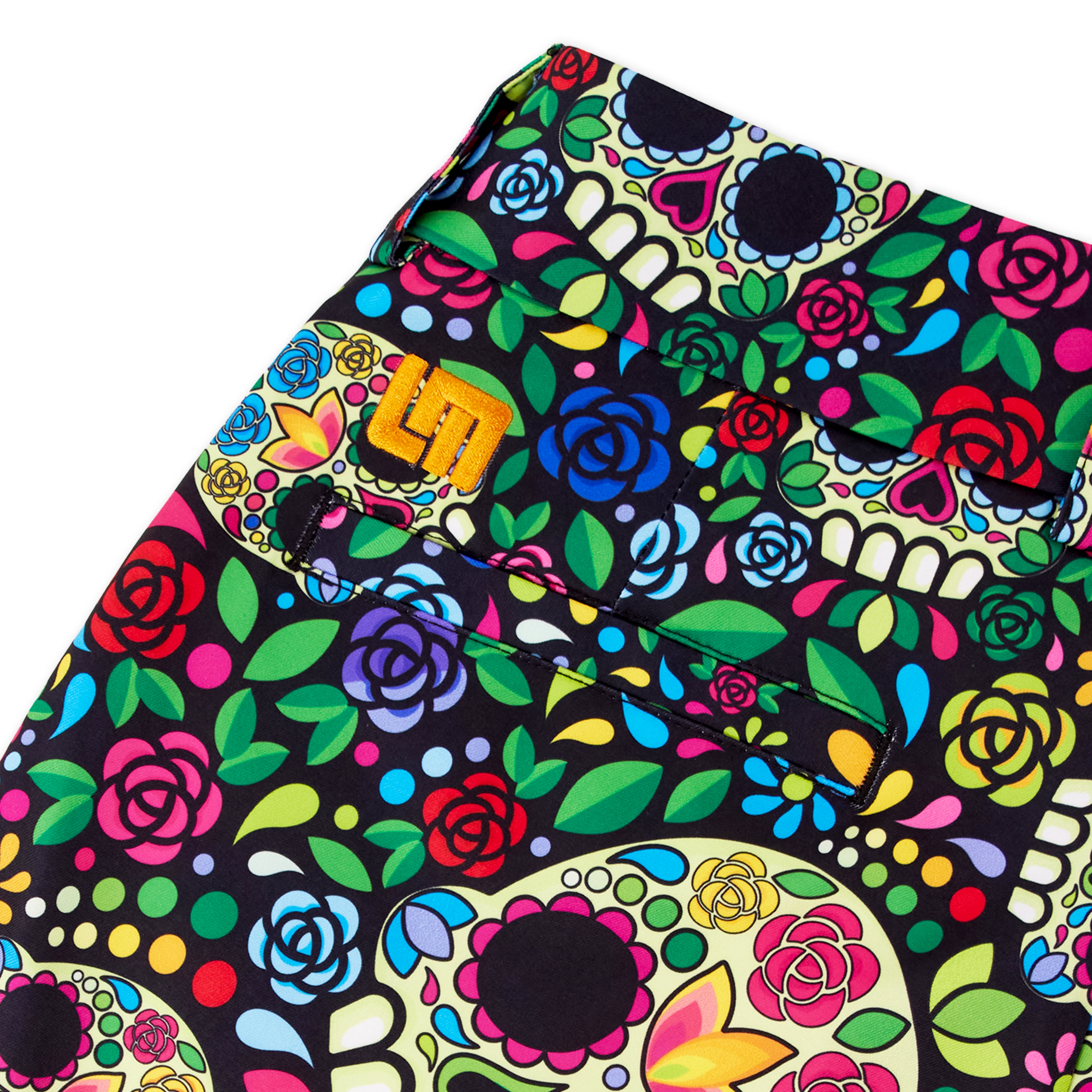 Womens Bermuda Short - Mosaic Skulls - Image 2