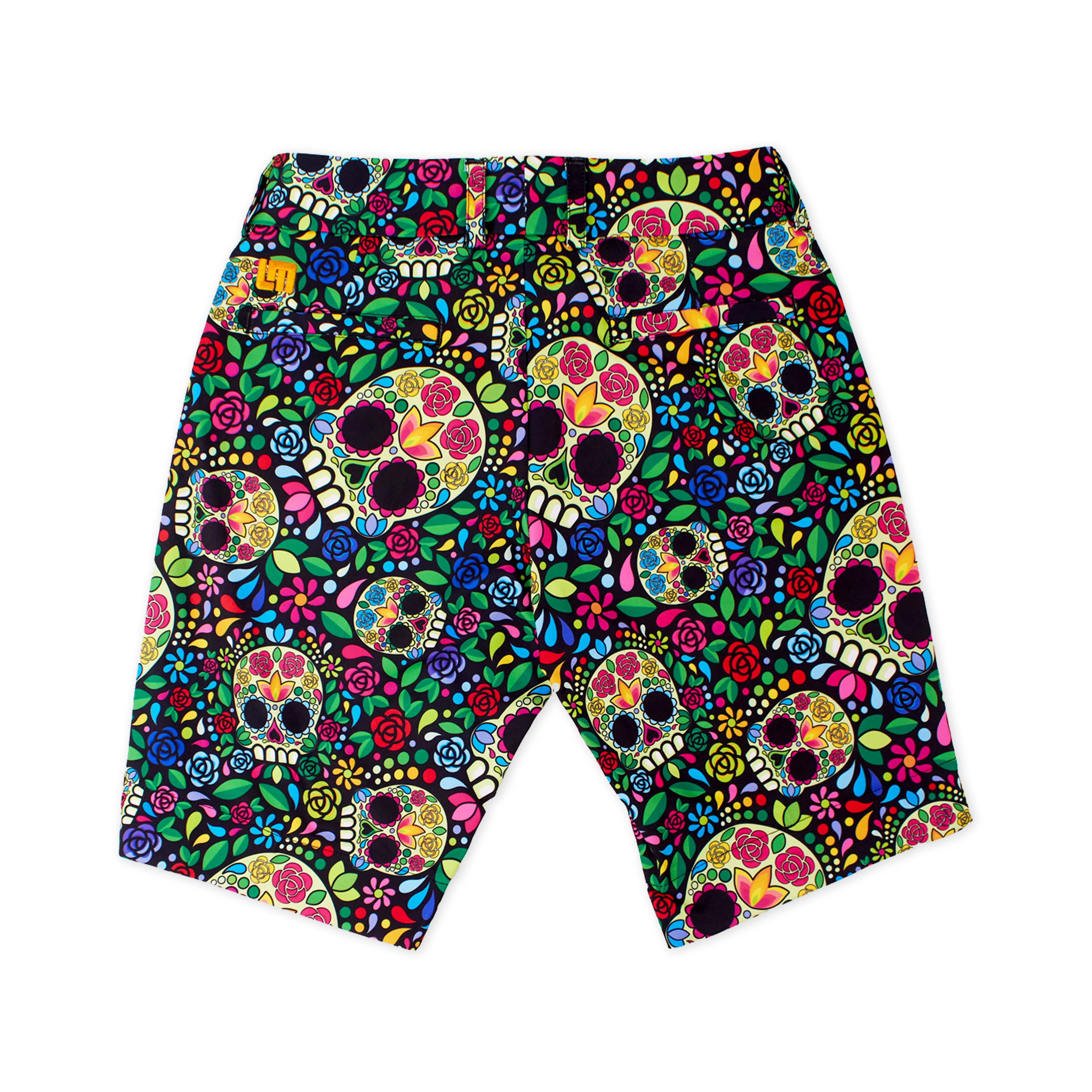 Womens Bermuda Short - Mosaic Skulls - Image 3