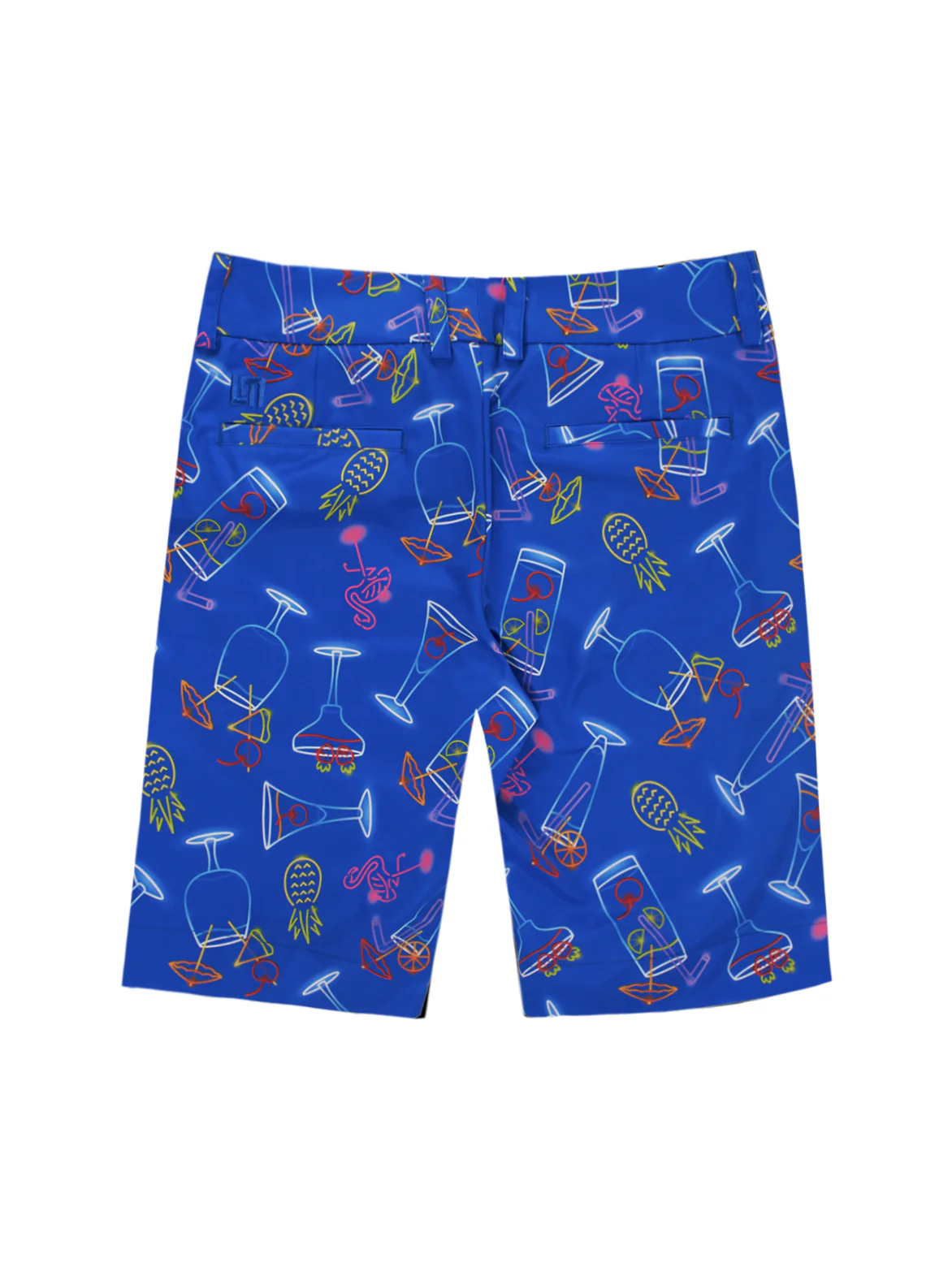 Womens Bermuda Short - Neon Cocktails Blue - Image 2