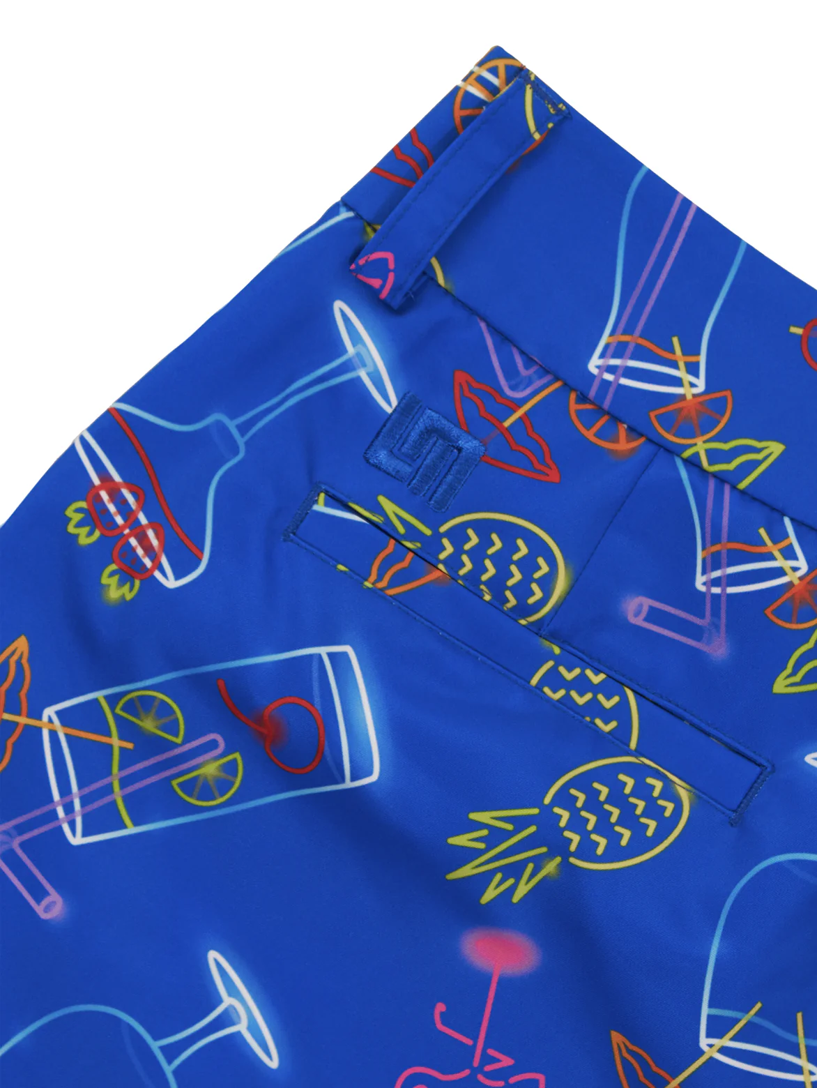 Womens Bermuda Short - Neon Cocktails Blue - Image 3