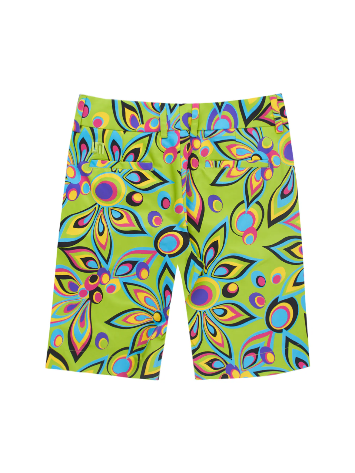Womens Bermuda Short - Shagadelic Lime - Image 3