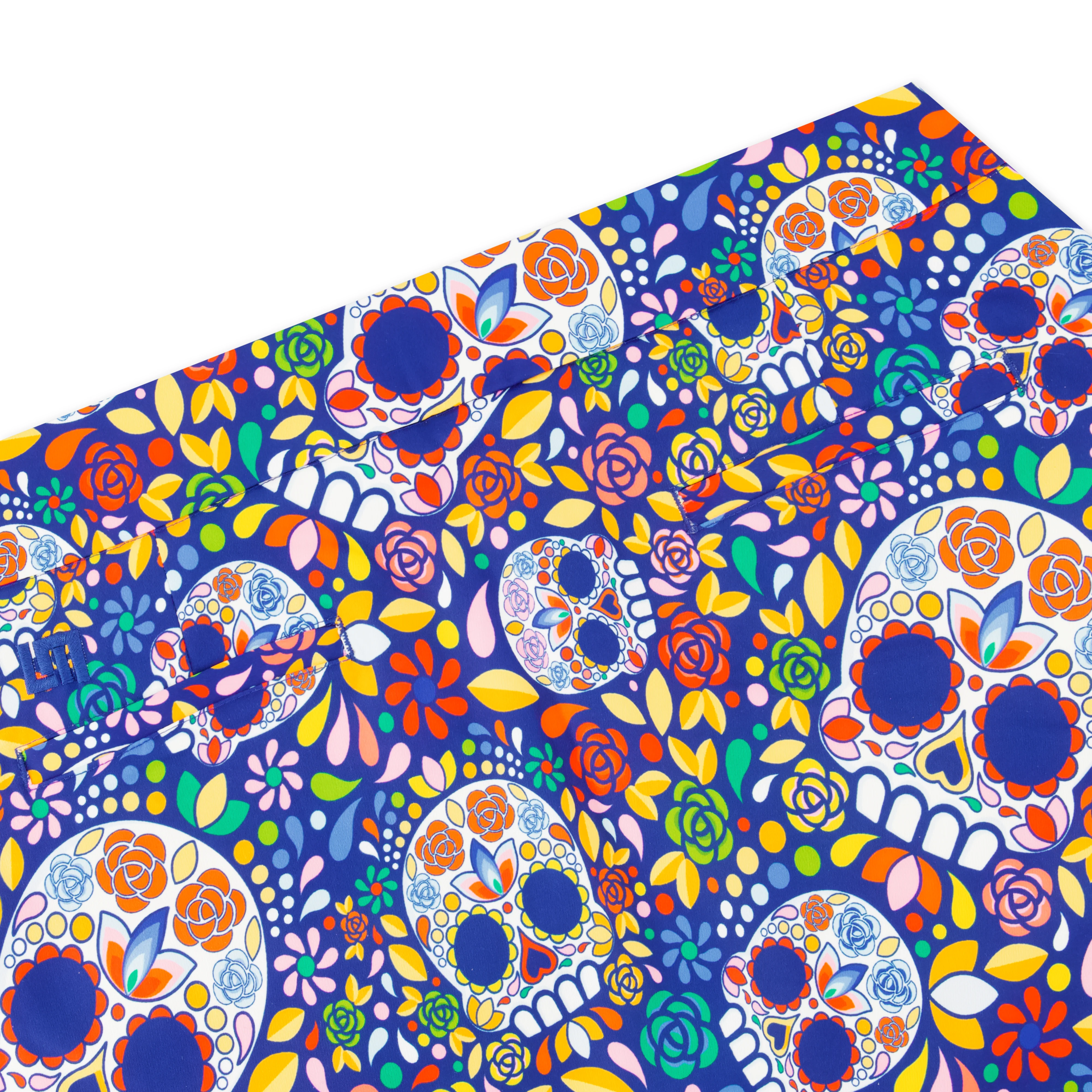 Classic Skort - Mosaic Skulls Blue - Image 4