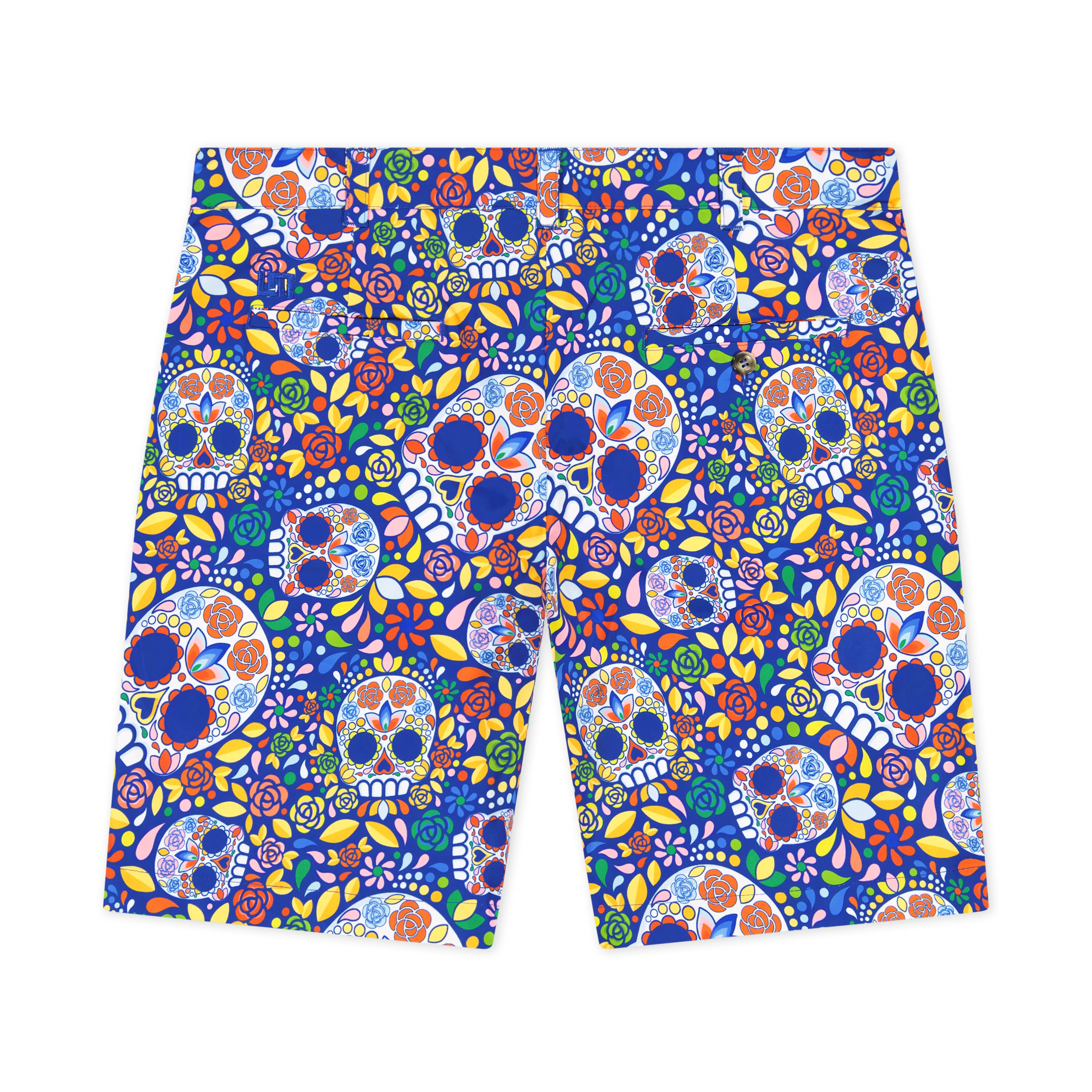 Heritage Short - Mosaic Skulls Blue - Image 3