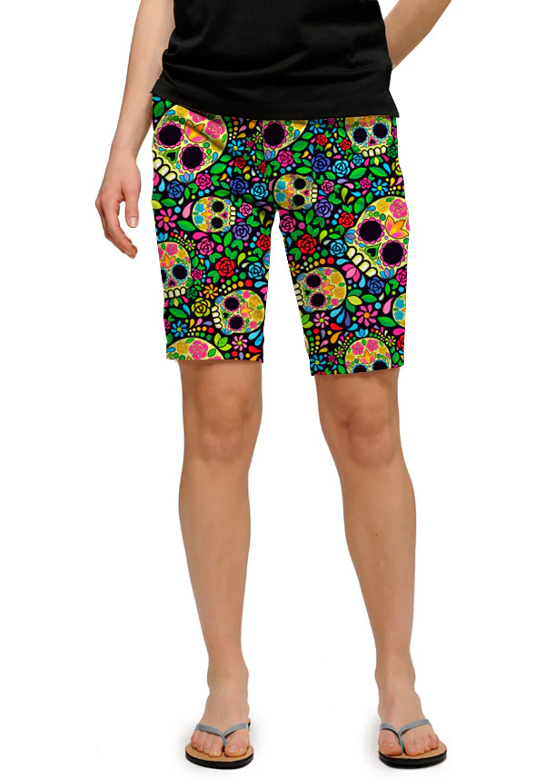 Mosaic Skulls Women's Bermuda Short - MTO